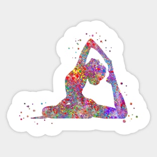 Yoga pose Sticker